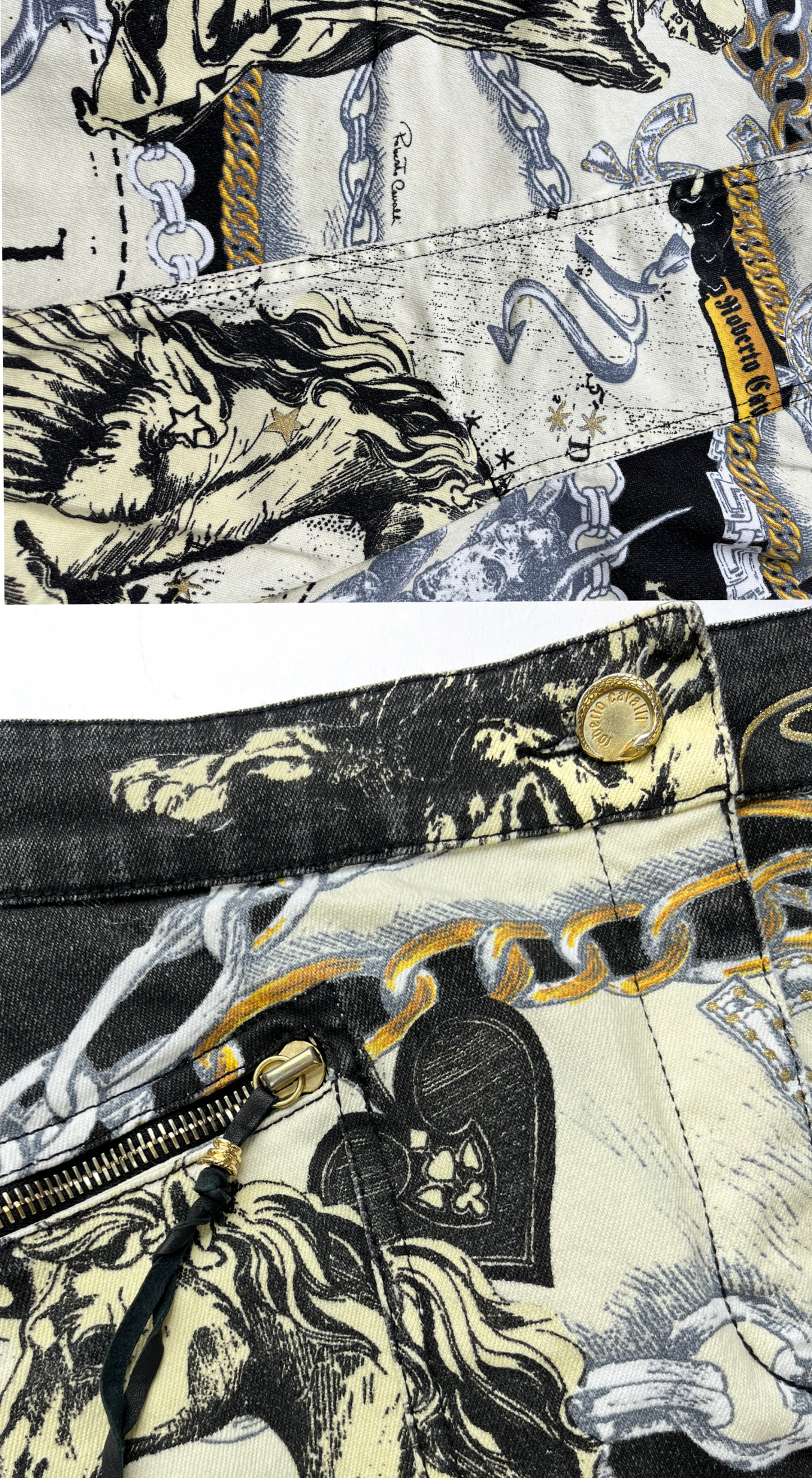 Roberto Cavalli ~ FW 2003 Midi Astronomy Skirt