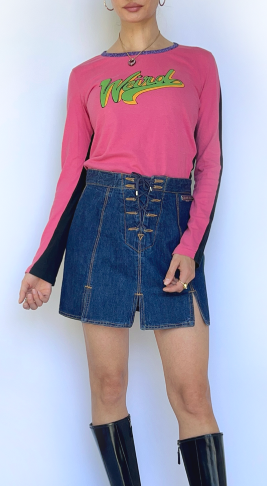 Dolce & Gabbana ~ 1990s Pink Weird Shirt