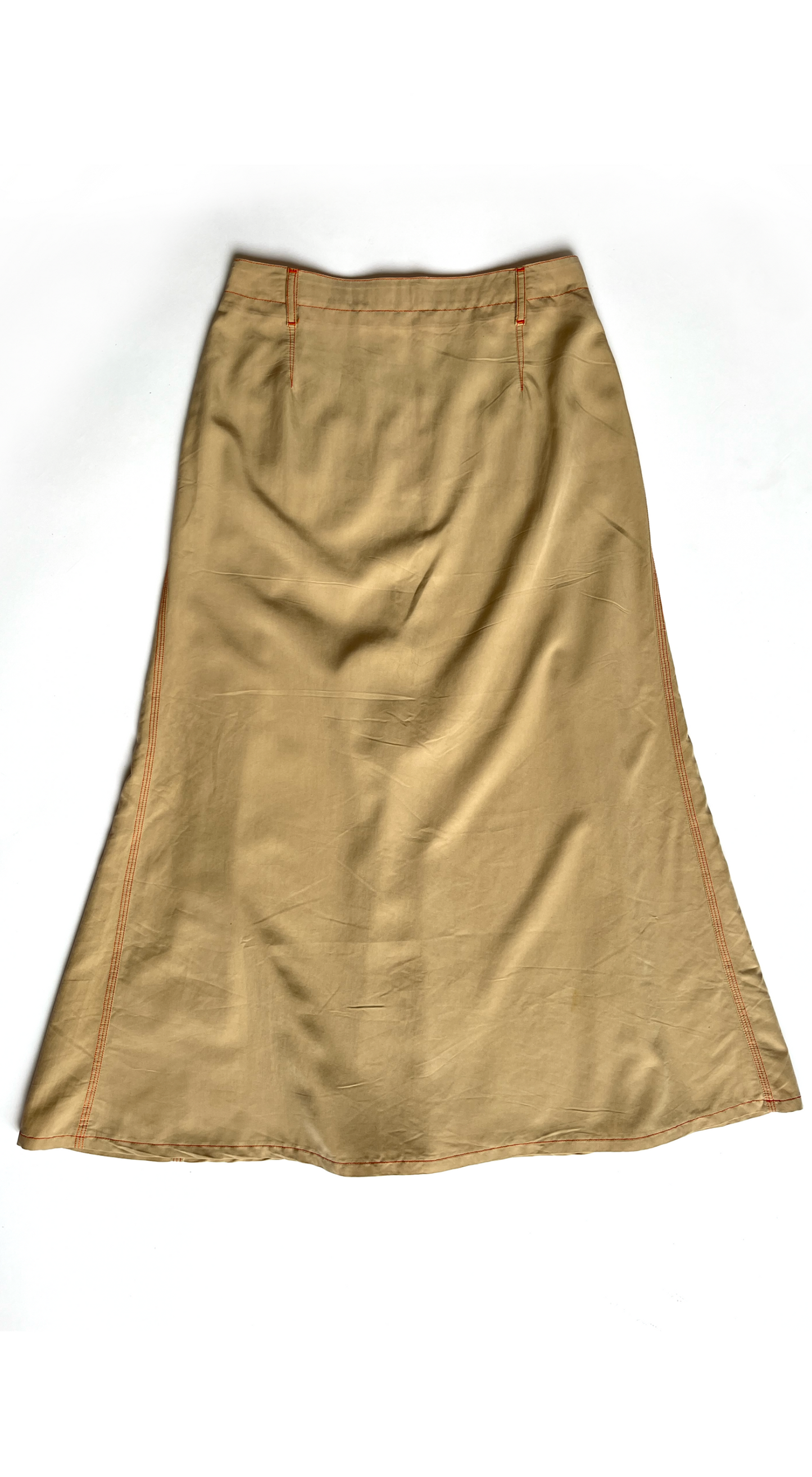 Jean Paul Gaultier  ~ Vintage 1990s Beige Maxi Skirt