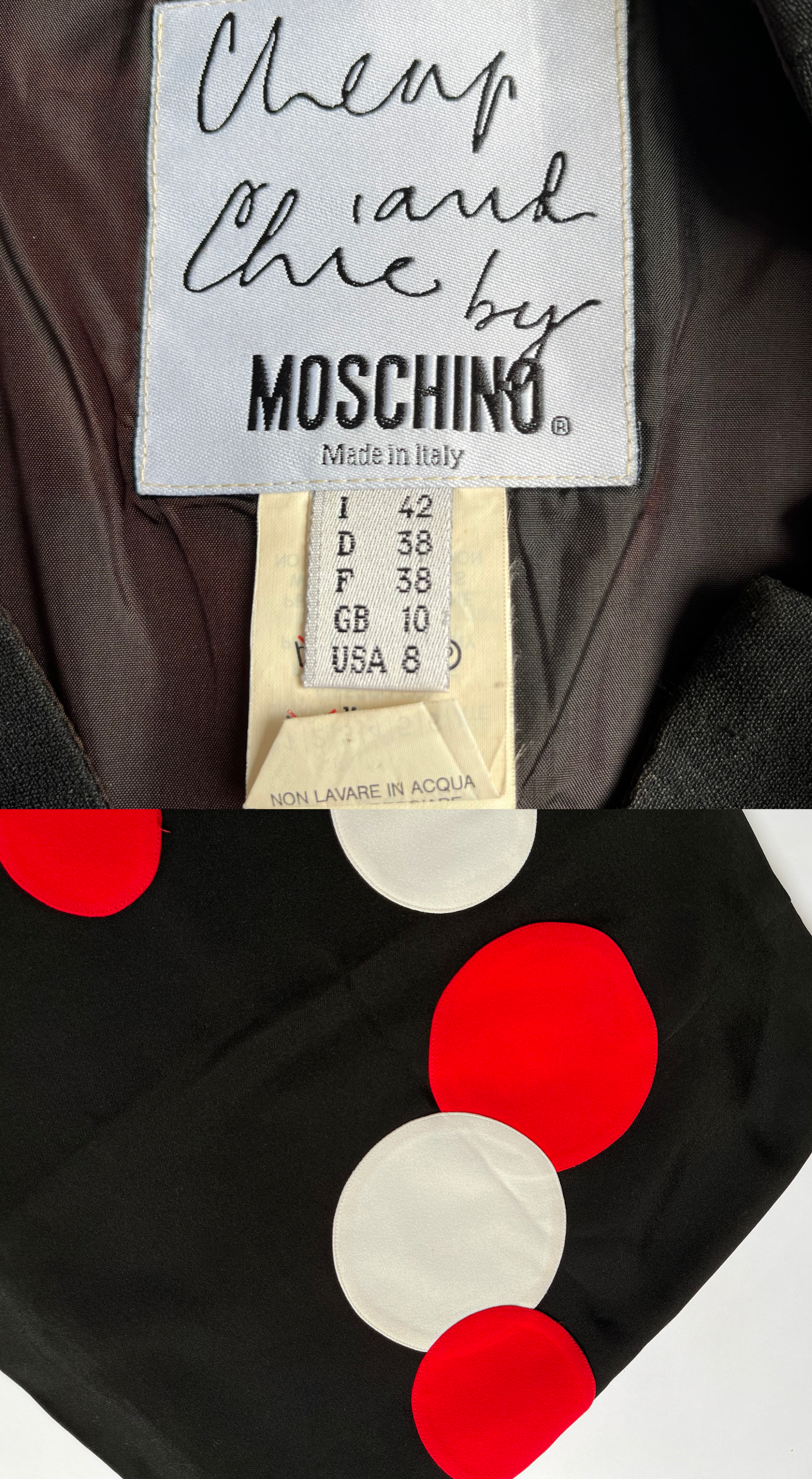 Moschino ~ 1990s Fran Fine Polka Dot Skirt