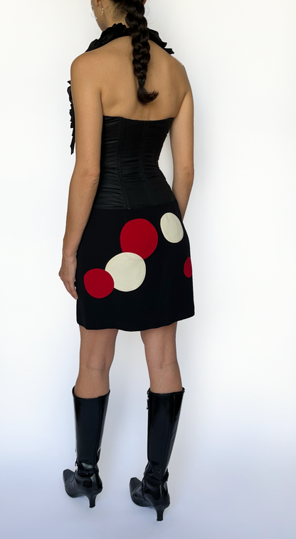 Moschino ~ 1990s Fran Fine Polka Dot Skirt