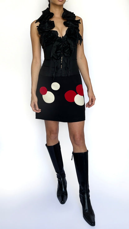 Moschino ~ 1990s Fran Fine Polka Dot Skirt