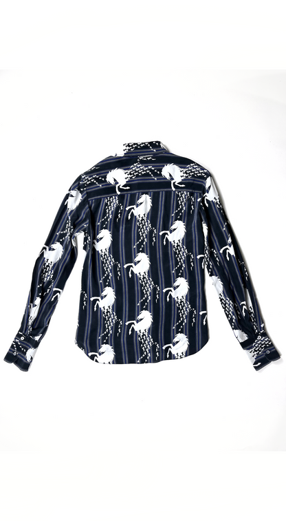 CHLOÉ ~ Horse Print Silk Shirt